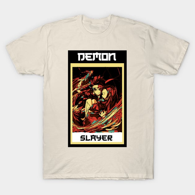 Demon slayer retro T-Shirt by FIFTY CLOTH